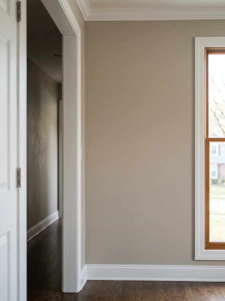 Interior painted room in Buffalo Grove home with fresh paint and professional finish