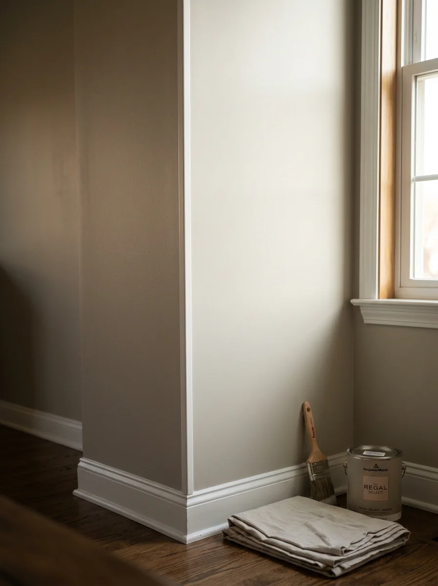 Interior room with fresh paint and professional wall finishing in Homer Glen home