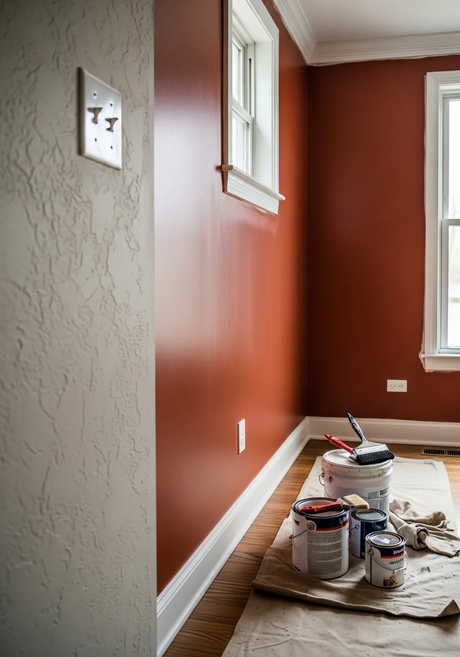Portrait-style image of a completed project detail in a Naperville home showing professional finish and attention to local aesthetic standards.