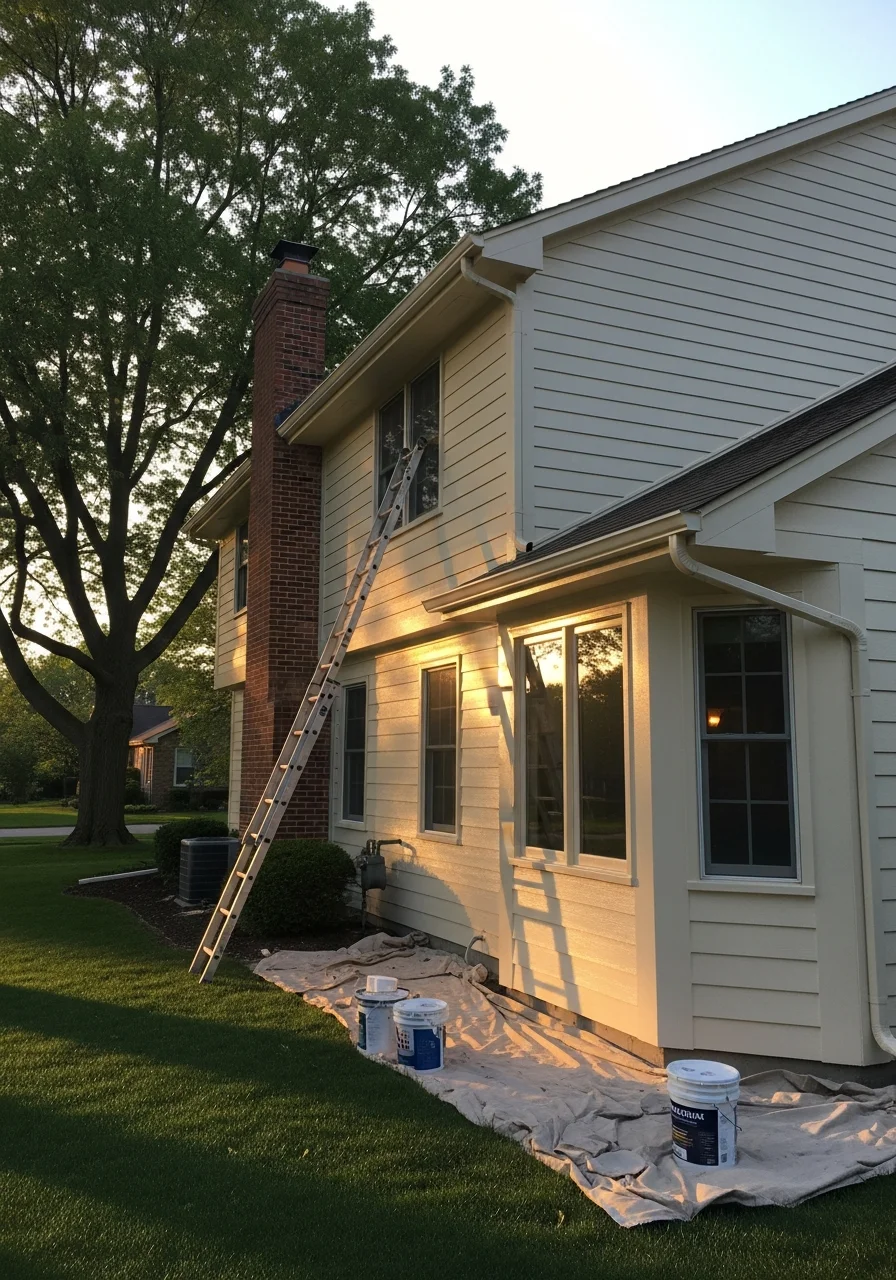 Detailed view of quality exterior work on a Plainfield property demonstrating professional execution and local building standards.