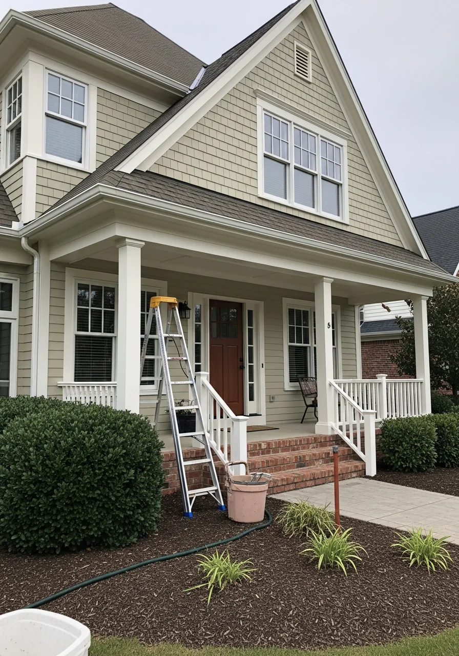 Portrait image of detailed professional work on a South Barrington estate showing exceptional craftsmanship and luxury standards.